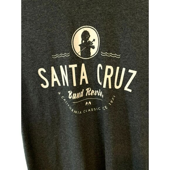 Gildan Santa Cruz 2016 Band Review Tee Pullover Crew Neck Size Small Unisex Blue - Picture 2 of 11